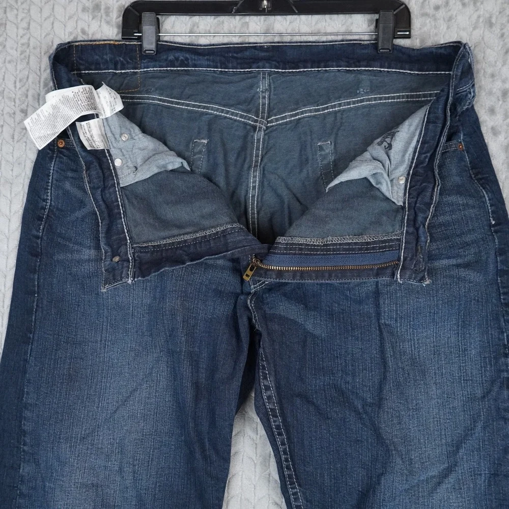 Levi's 505 Jeans Mens 38x32 Dark Wash Straight Leg Denim Regular Fit